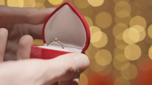 Romantic Proposal Ring Revealed in Heart Shaped Box