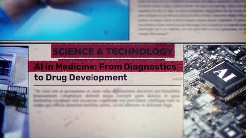 Glitch Grunge Science and Technology News Reveal