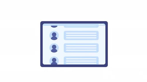Animierter scrollender Feed-Loader