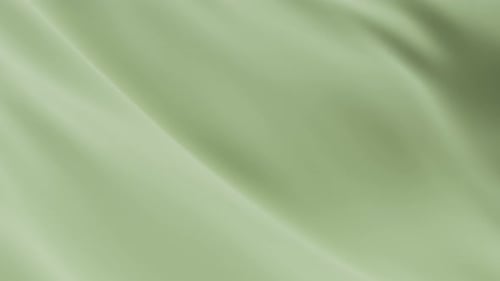Salbeigrüner Seidenstoff, weich, 3D-Animation, formend, elegant, wellenförmig, seidenweich, flüssig