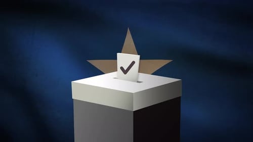 Casting Vote Into The Ballot Box During Somalia Election
