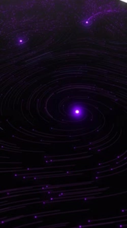 3d Abstract Neon Background Glowing Line Pink Blue Moving