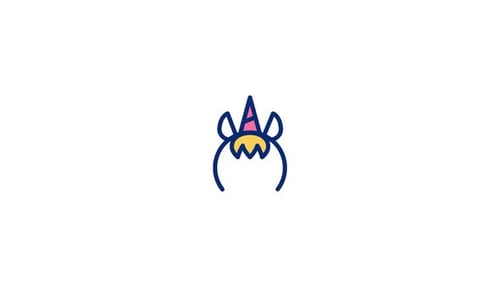 Animiertes Stirnband-Symbol