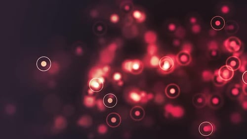 Yellow Glowing Lights Animation Loop