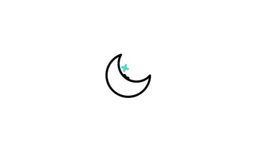 Animiertes Nachtsymbol