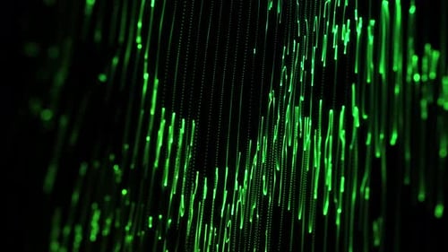 Holographic green wave lines