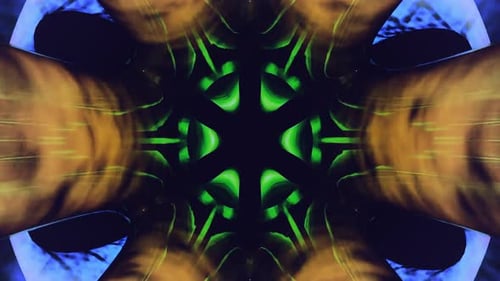 Green and orange abstract pattern