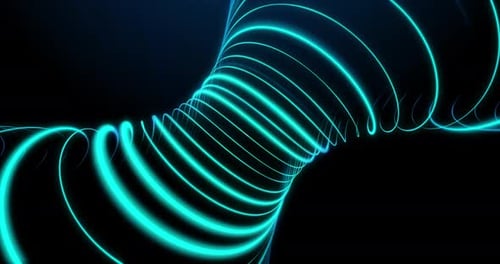 Blaue abgerundete Linien