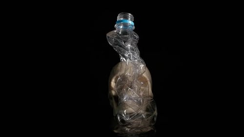Bottles Waste Destroys Green Earth