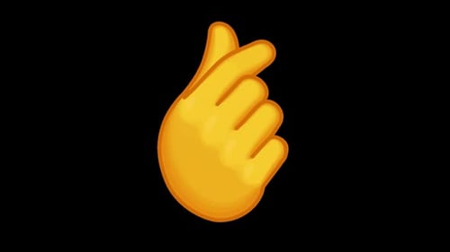 Rotating Finger Heart Hand Gesture Animation