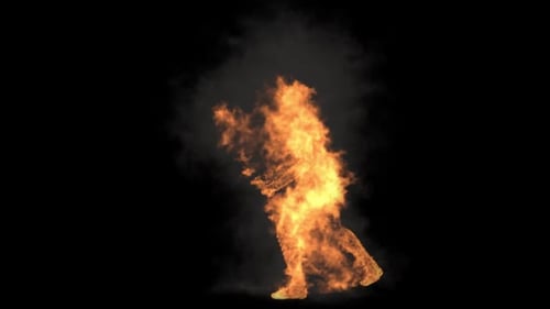 17 Charaktere: Feuer, Rauch, Brennen, Tanzen, HD