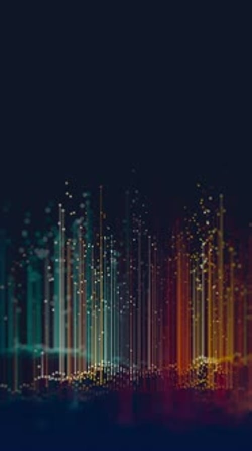 Abstract 3D Big Data Plot Visualization Futuristic Infographics Aesthetic Design Animation Visual