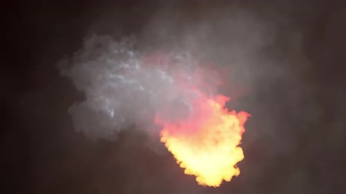 Dynamic Fire and Smoke Effect for Explosions