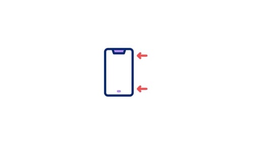 Flat Design Mobile Phone Zoom Out Gesture Icon