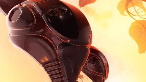 Abstract Futuristic Sci-Fi Mechanical Forms Background