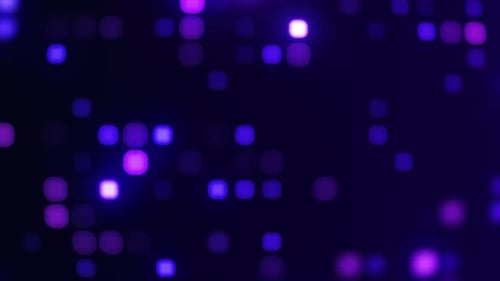 Futuristic Digital Glowing Squares Abstract Motion Background