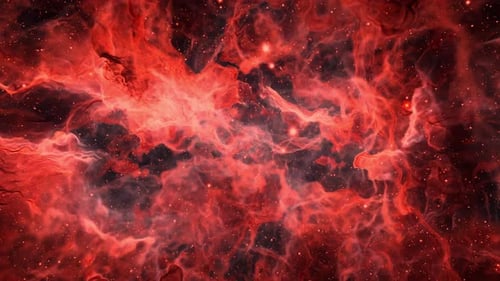La nébuleuse brille de mille feux dans l'espace