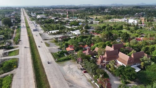 Aerial road in Thailand
