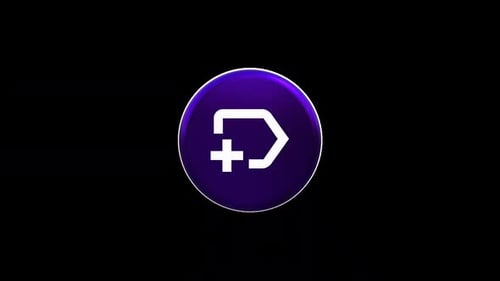 3D Glossy Purple Logo Spinning Animation