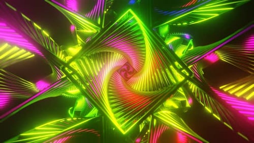 Neon Disco Strobes Flash in This VJ Loop Backdrop