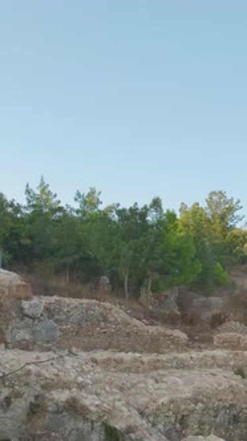 Vertical Video Explore the Historic Ruins of Syedra in Alanya Overlooking the Stunning Mediterranean