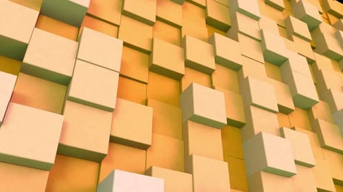 Würfel-Mosaikhintergrund Orange