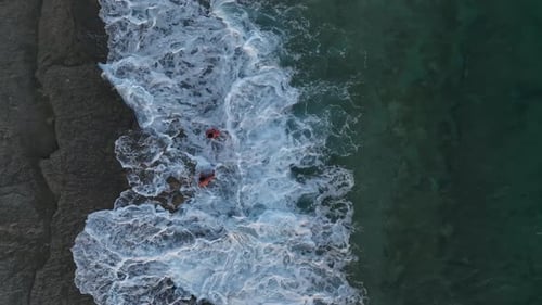 Aerial View A Vibrant Mediterranean Sunset Fills the Horizon with Fiery Hues and Dramatic Clouds