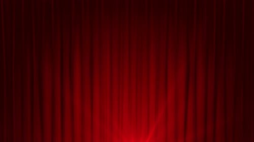 Red Curtain Background Loop