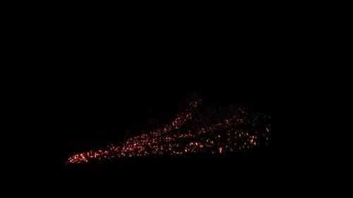 Golden Sparkle Particle Trail and Burst