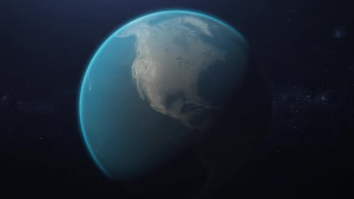 Planète Terre dans l'espace V02