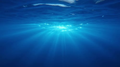Underwater light caustics background