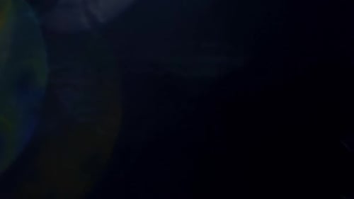 Light Leak Bokeh Effect on Black Background