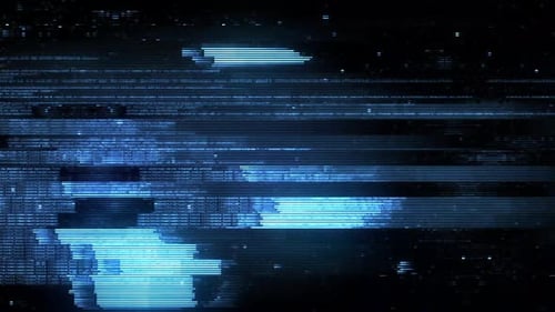 Digital Glitch Data Flow Background Effect
