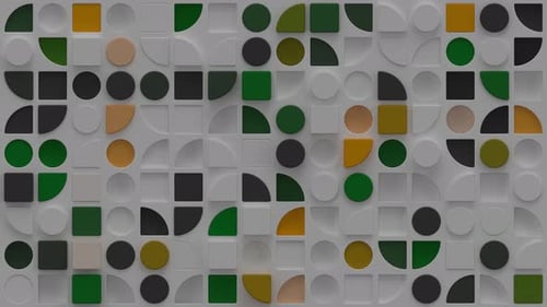 Clean Rhythmic Animation of Abstract Geometric 3D Shapes