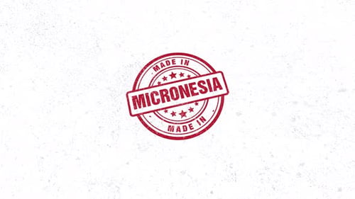 Made In Micronesia Rubber Stamp
