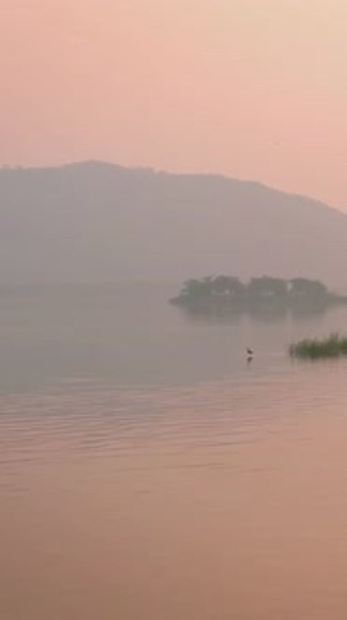Matinée heureuse au romantique palais aquatique Jal Mahal à Jaipur, Rajasthan, Inde