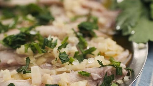 Fresh Sea Sardines and Anchovy Fish and Mullus On Display On Ice On Market Store Shop Seafood Fish