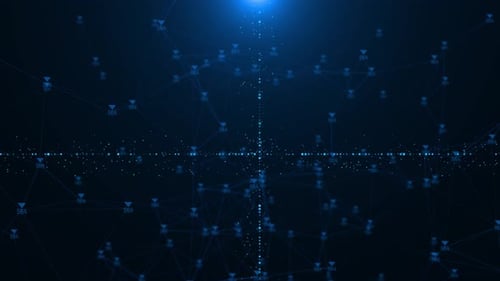 Digital High Tech HUD Grid Video News Studio Background Product Promotion Corporate Promotion