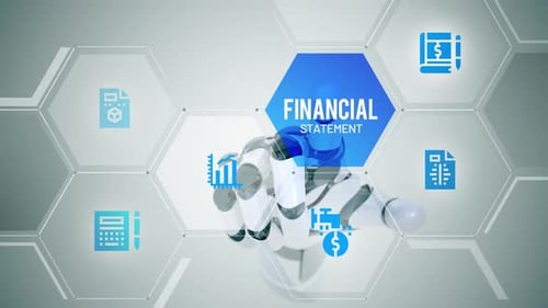 Financial Statement touch screen animation