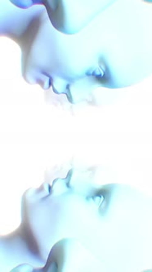 Abstract Floating Faces Animation for Ethereal Concepts