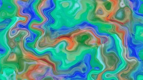 Swirling Vibrant Liquid Abstract Motion Background