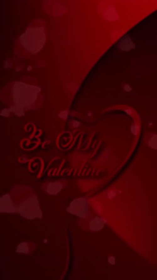 Be My Valentine Red Vertical