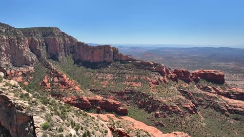 Aerial view of Red Canyon, United States.
