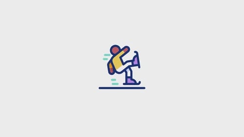 Ice Skating Animated Icon V2 V1