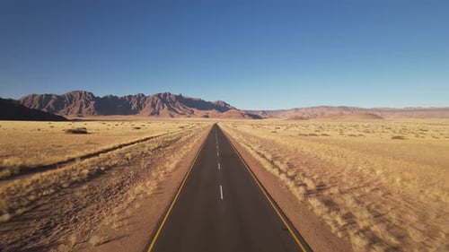 A video about a mountainous landscape and rugged nature from the Namib desert