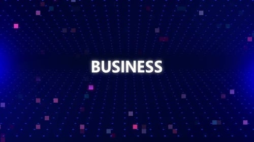 Futuristic Digital Grid Background with Text Reveal