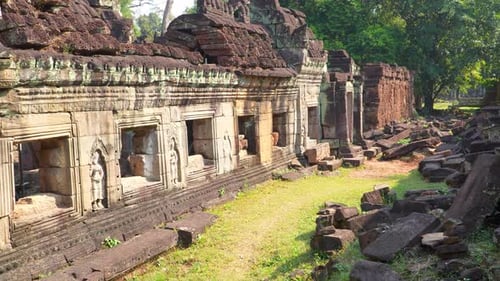 Geheimnisvolle antike Ruinen Der Preah Khan-Tempel, berühmtes kambodschanisches Wahrzeichen