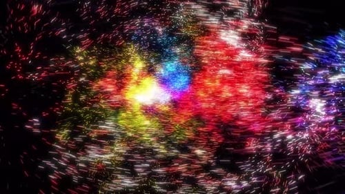 Vibrant Abstract Sparkling Particles Motion Background