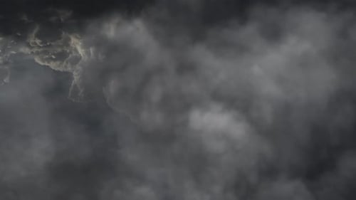 Ominous Clouds Billow in a Stormy Sky