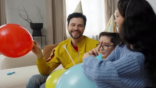 Family Fun Preparing for a Birthday Celebration